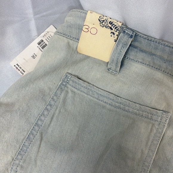 Anthropology Pilcro light blue fringe with pocket cotton blend shorts size 30 - Picture 10 of 13